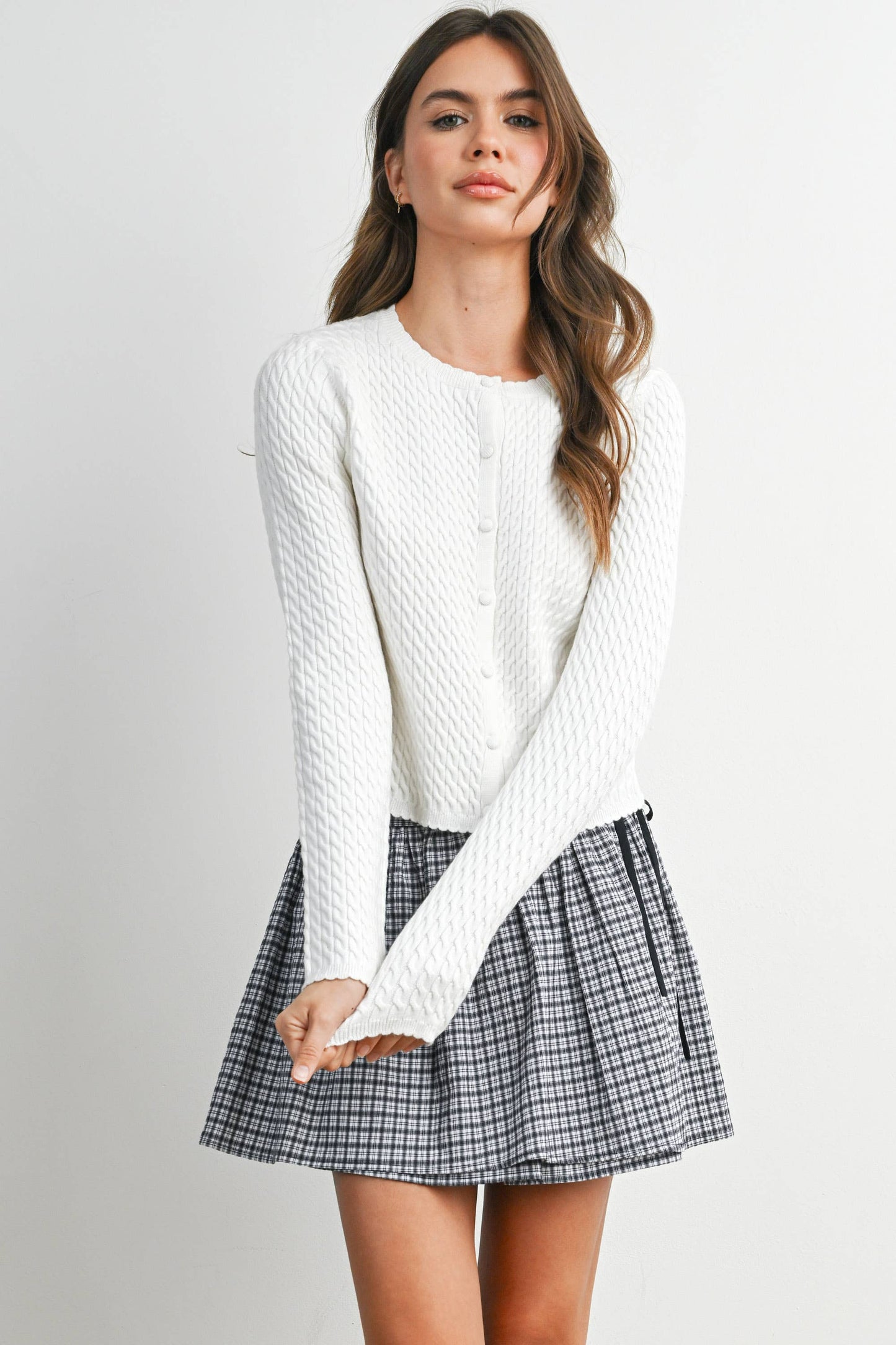 Button-Up Knit Cardigan