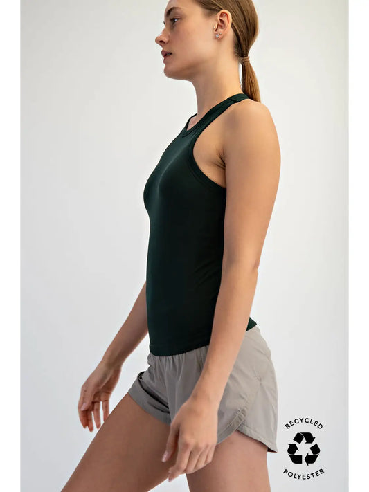 Regency Green Butter Soft Racerback Tank