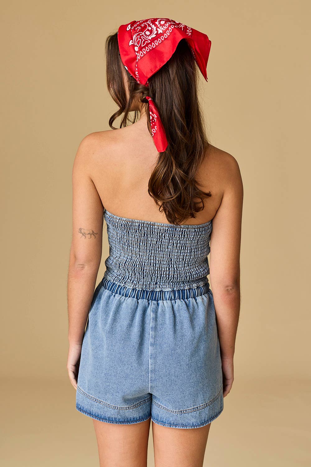 Hailey Tube Jean Romper