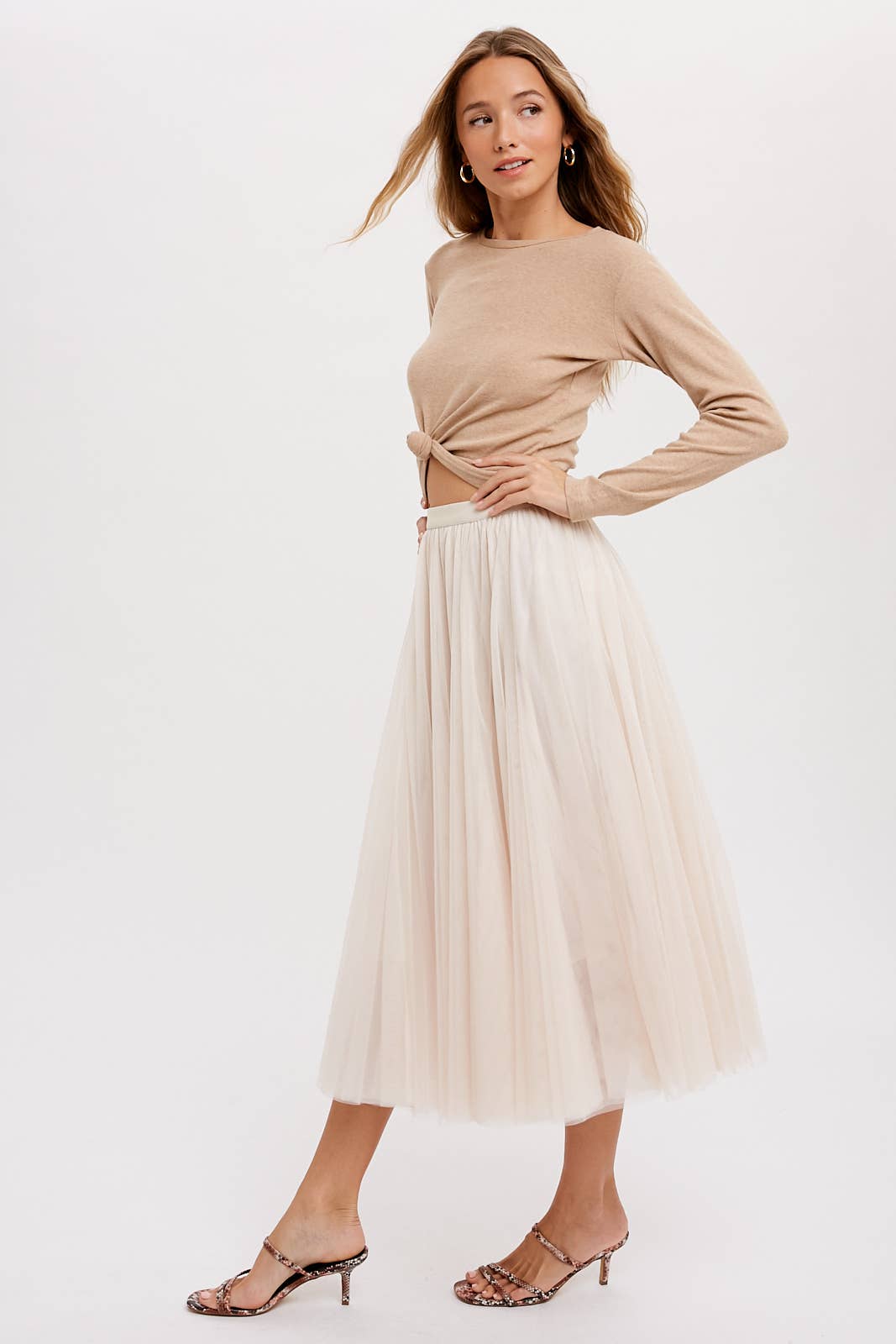 Holiday Tulle Midi Skirt