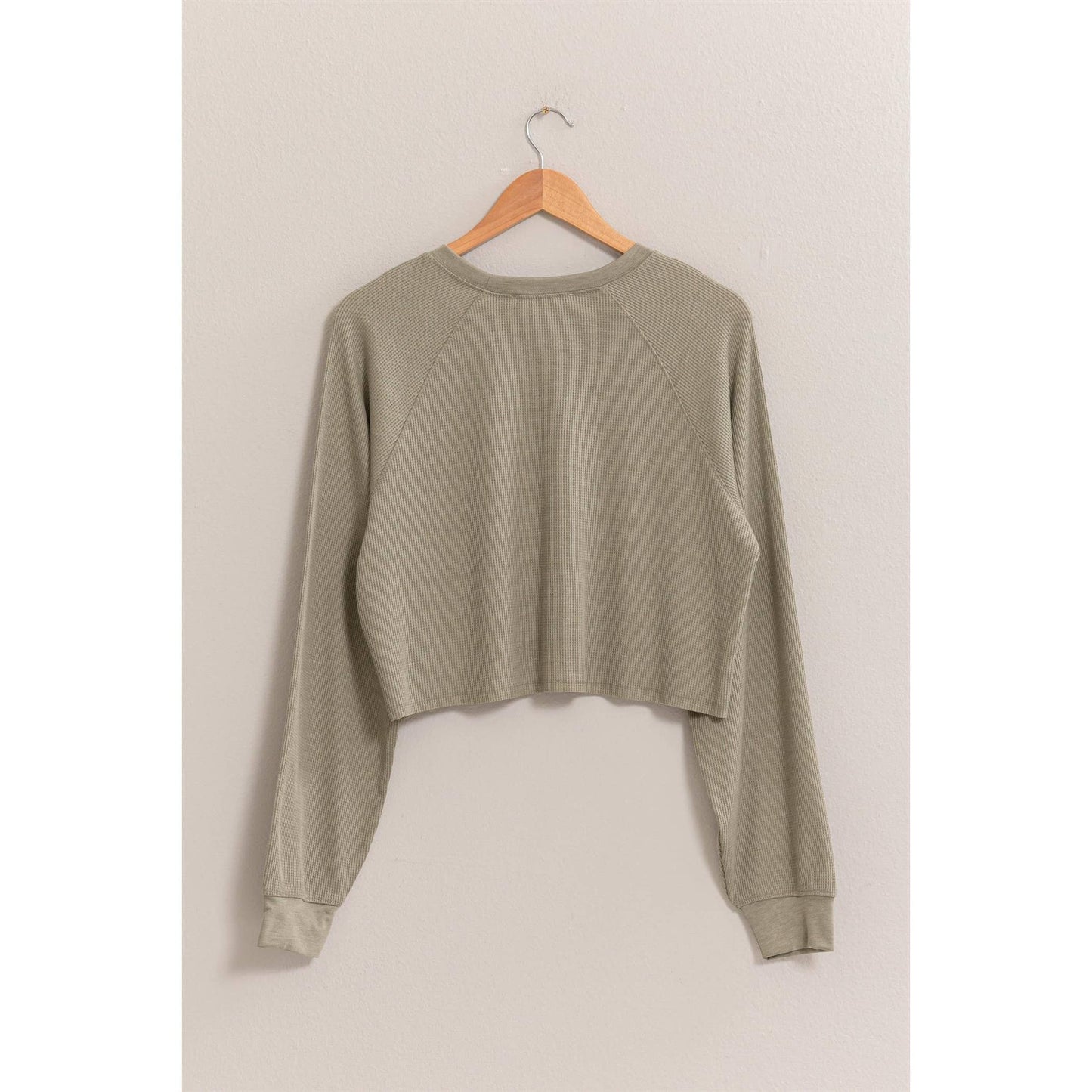 Raglan Sleeve Crop Top