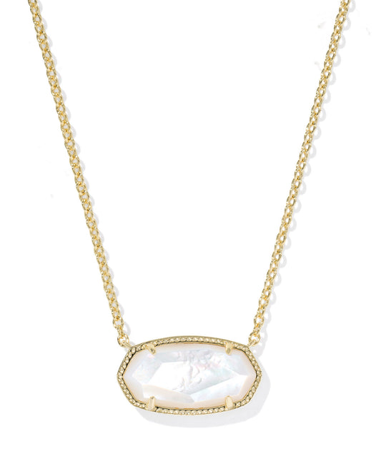 Elisa Gold Statement Short Pendant Necklace