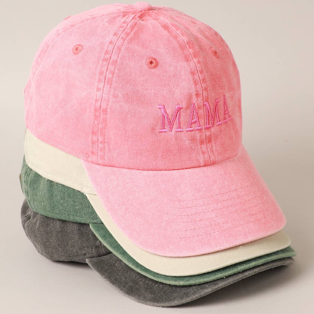 MAMA Embroidered Cotton Baseball Cap