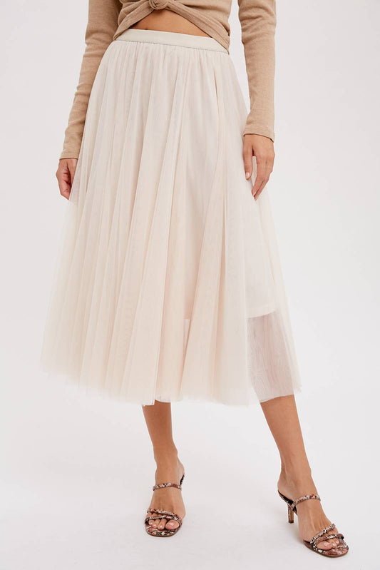 Holiday Tulle Midi Skirt