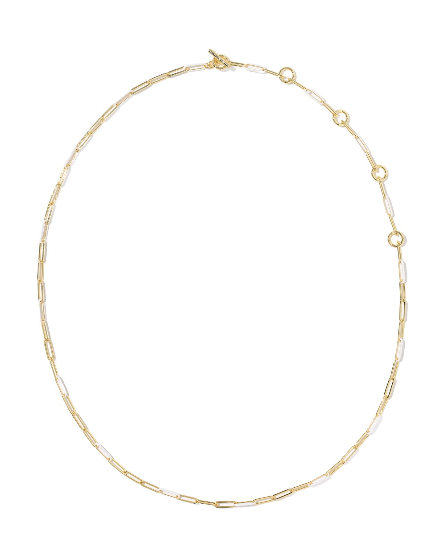 Courtney Enamel Link and Chain Necklace