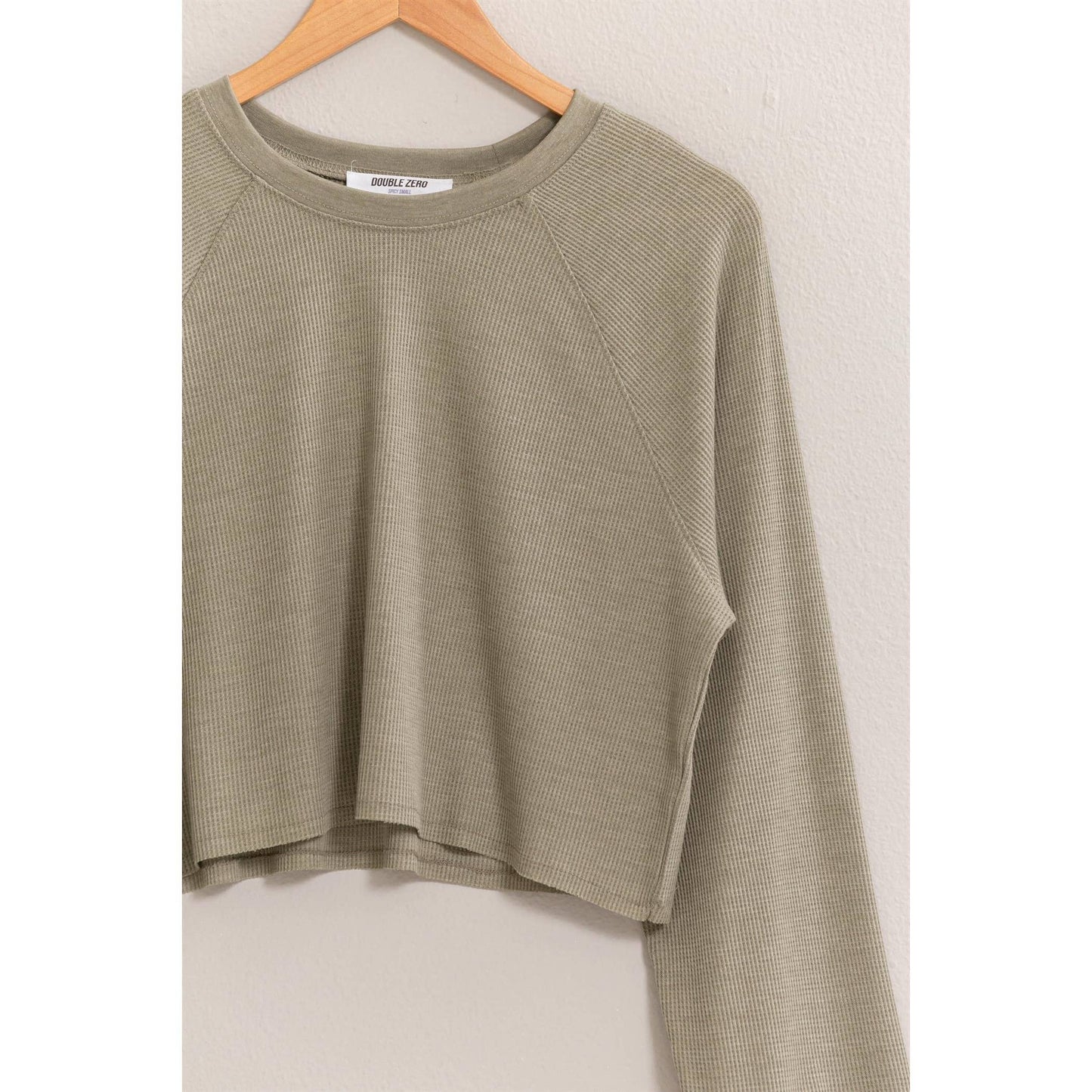 Raglan Sleeve Crop Top