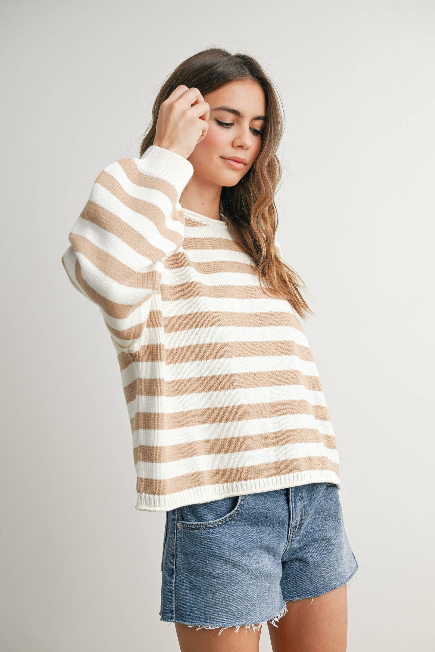Comfy Stripped Sweater Top