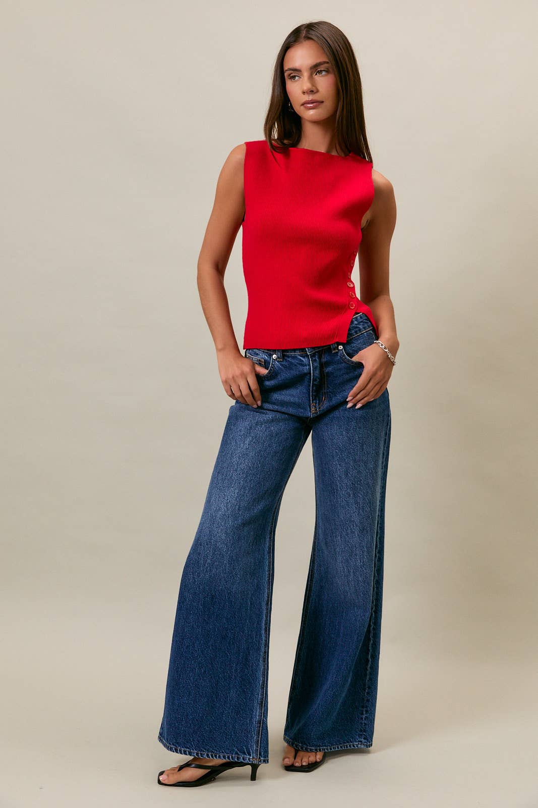 Sleeveless Knit Top