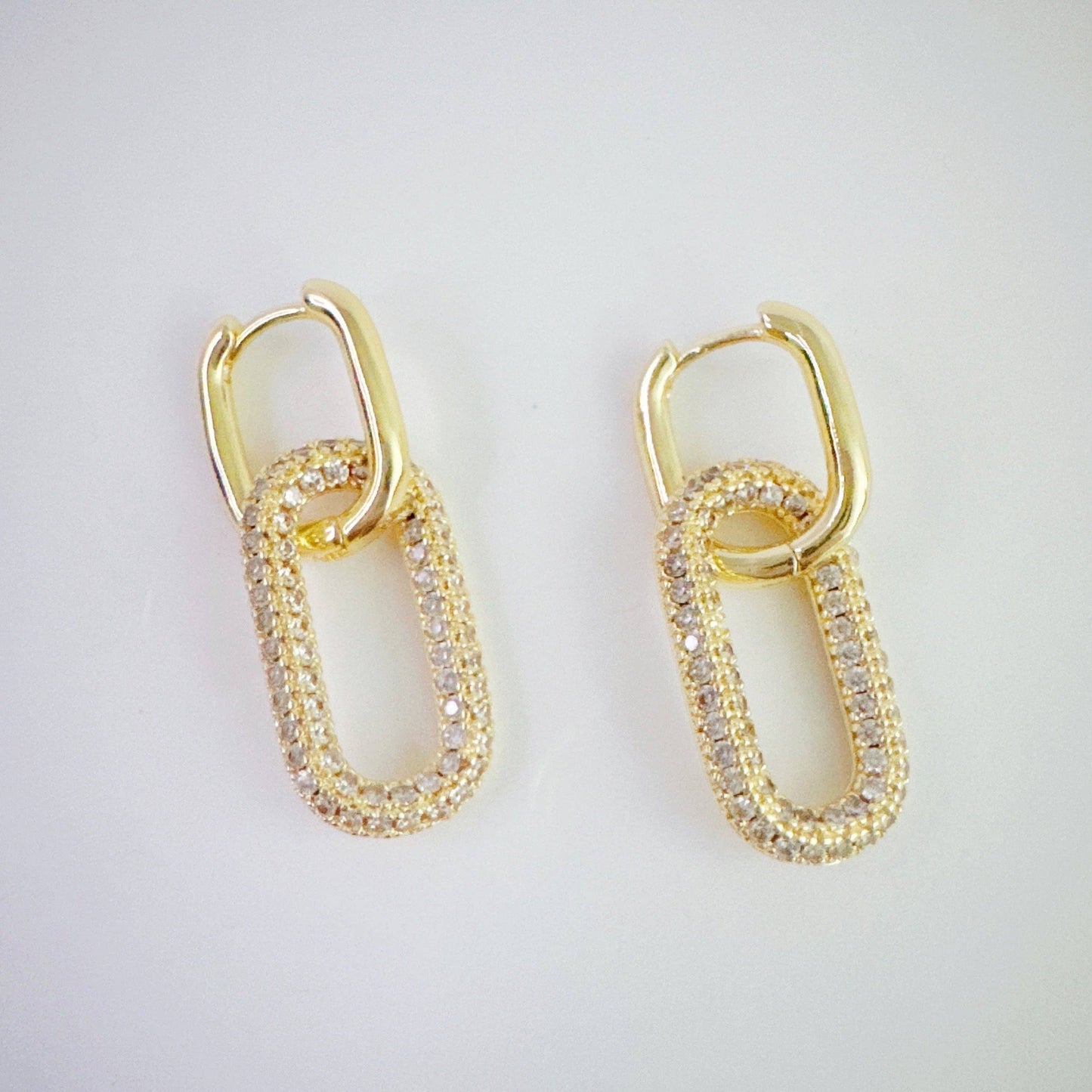 Urban Glow Link Drop Earrings
