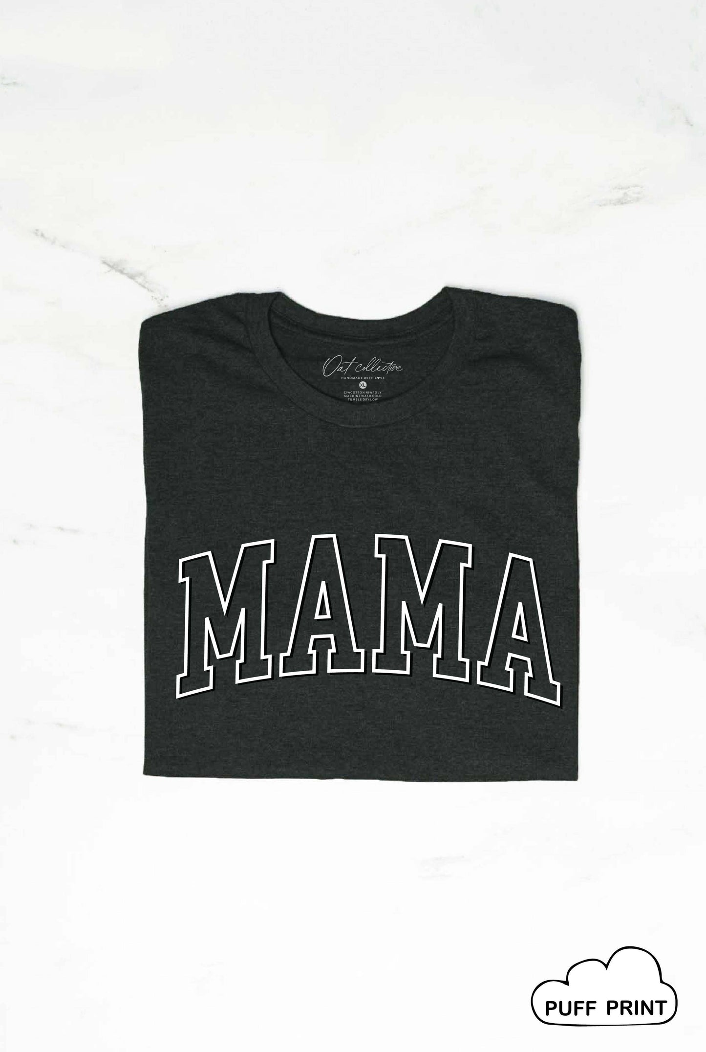 MAMA Puff Print Graphic T-Shirt