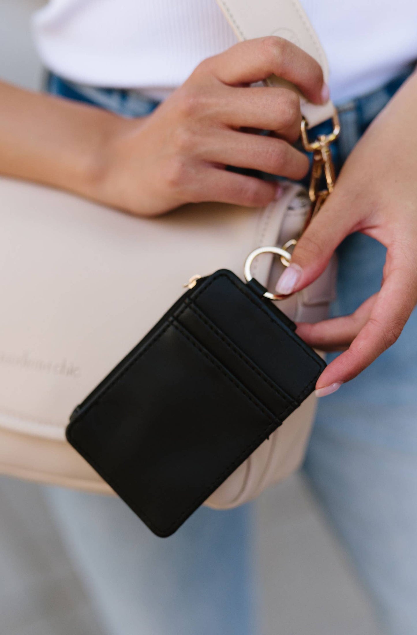 Ava Handheld Keychain Wallet Backpack Purse Accessory