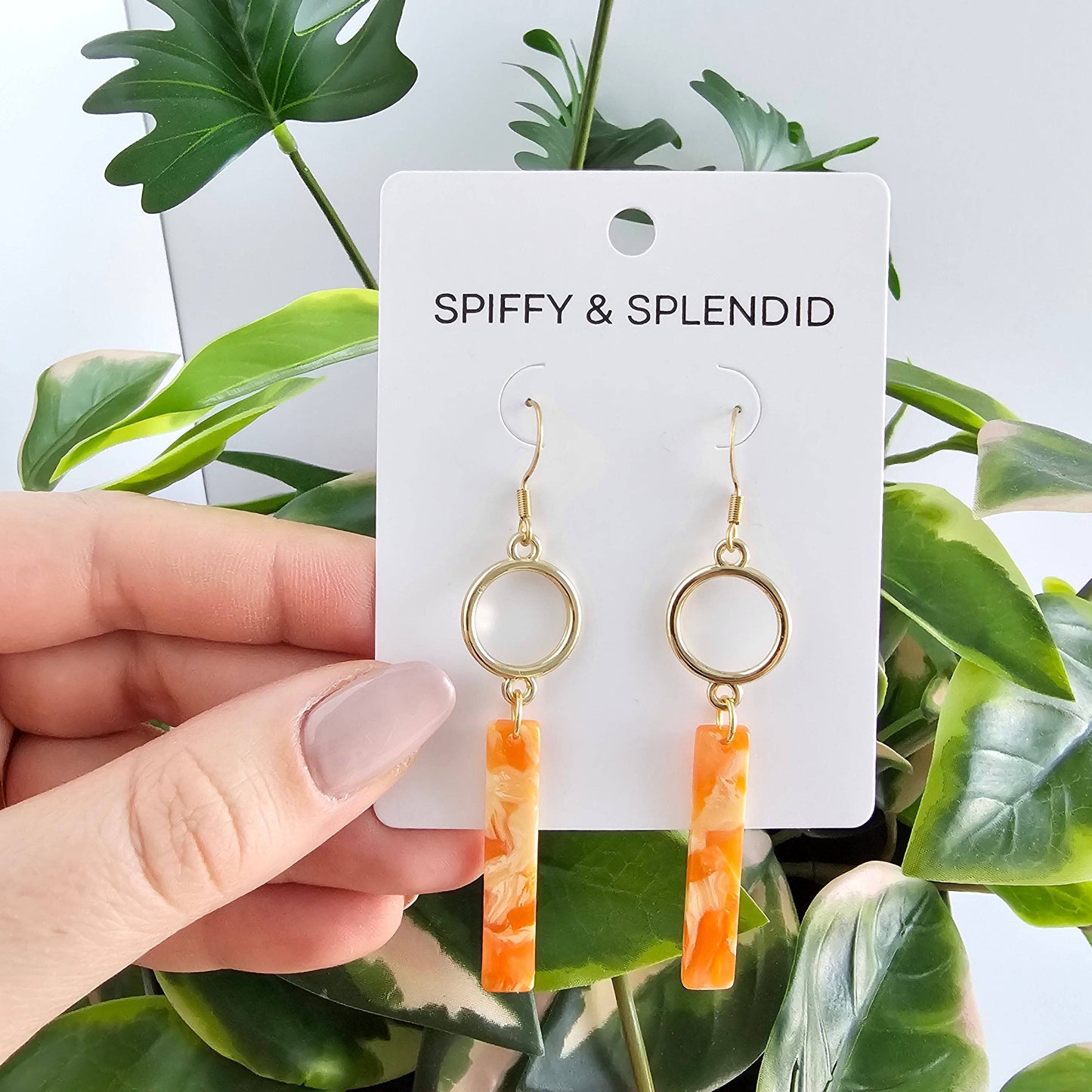 Isabella Earrings - Orange Popsicle