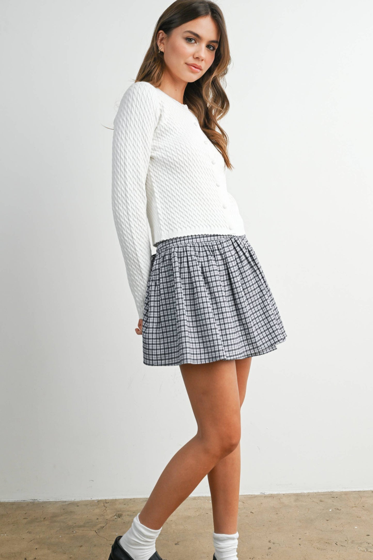 Button-Up Knit Cardigan