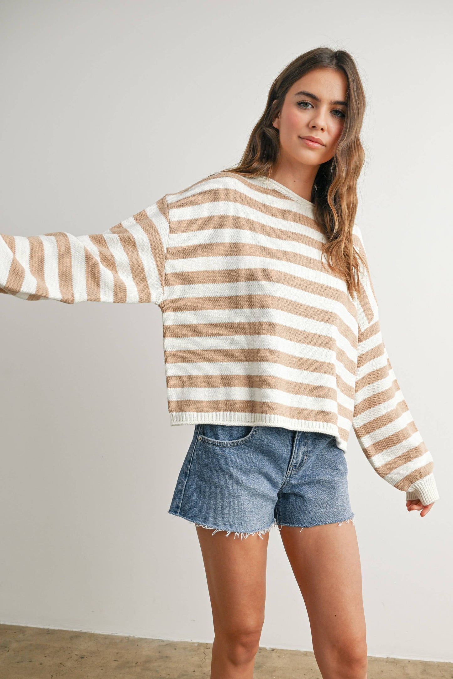 Comfy Stripped Sweater Top
