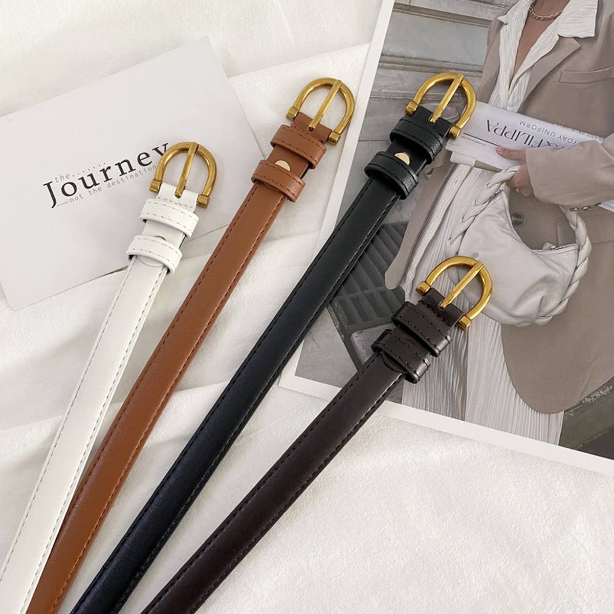 Retro Fashion Decorative Thin Belt