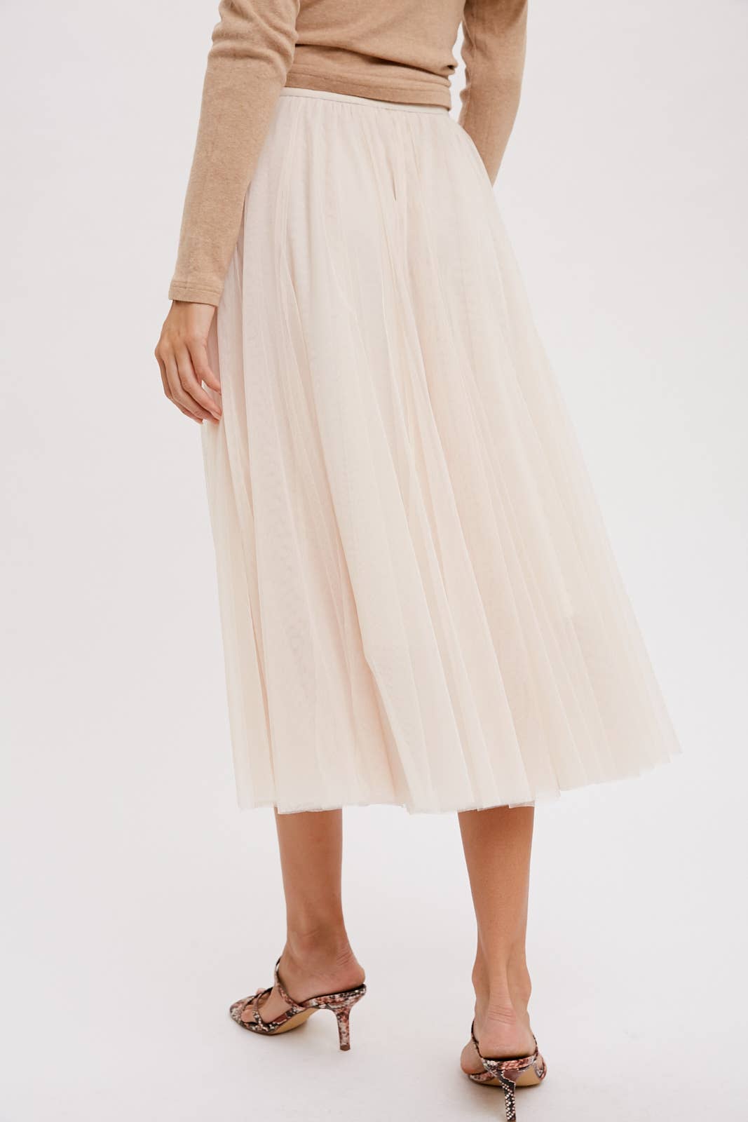 Holiday Tulle Midi Skirt