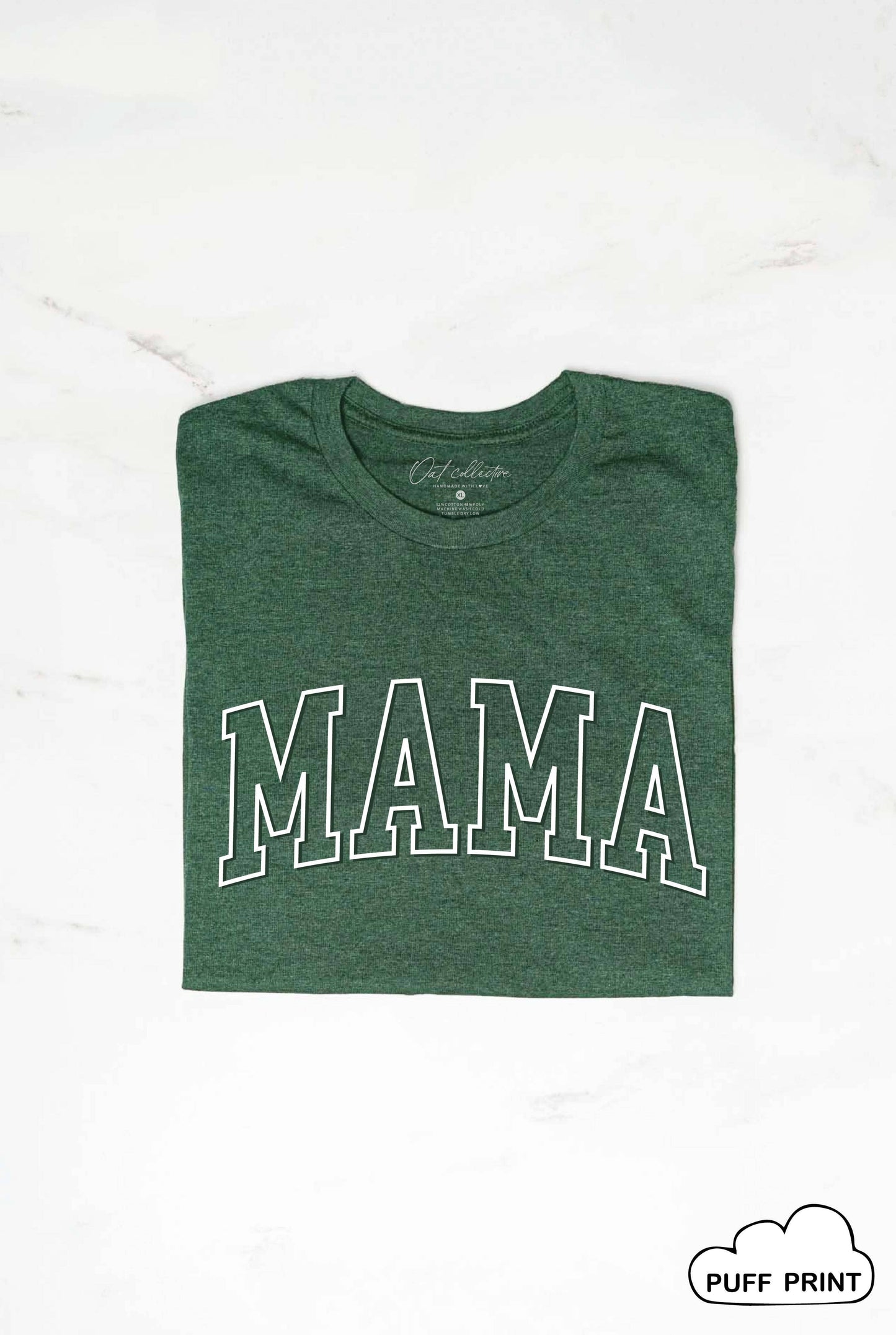 MAMA Puff Print Graphic T-Shirt