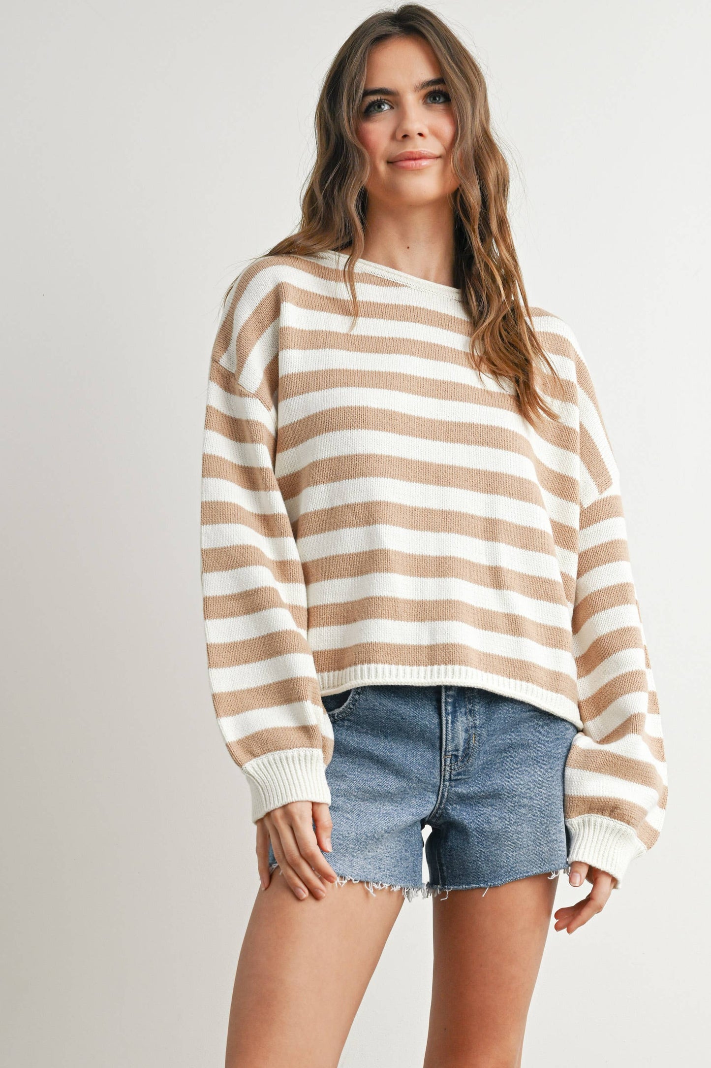 Comfy Stripped Sweater Top