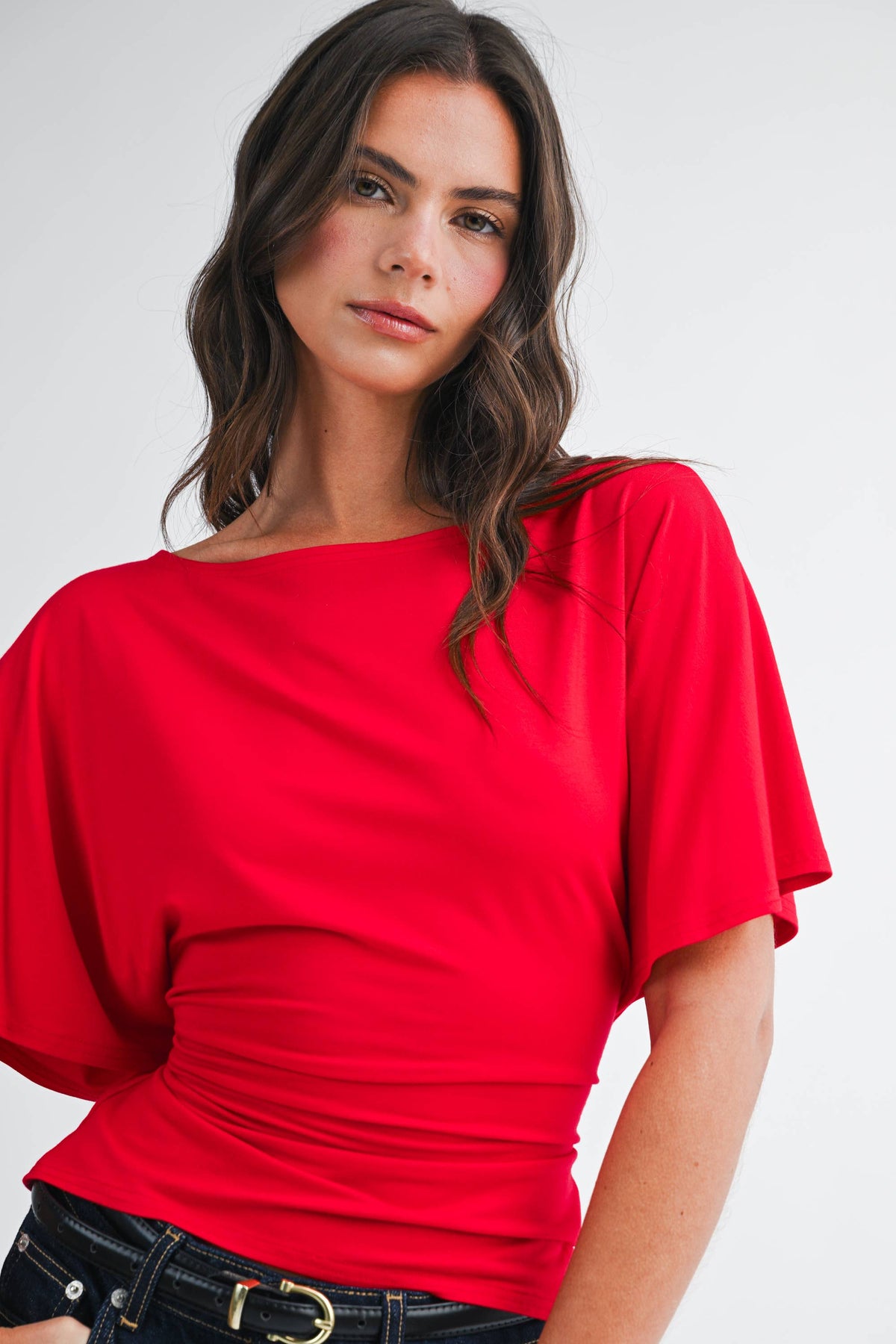 Back Tie Waist Detail Top