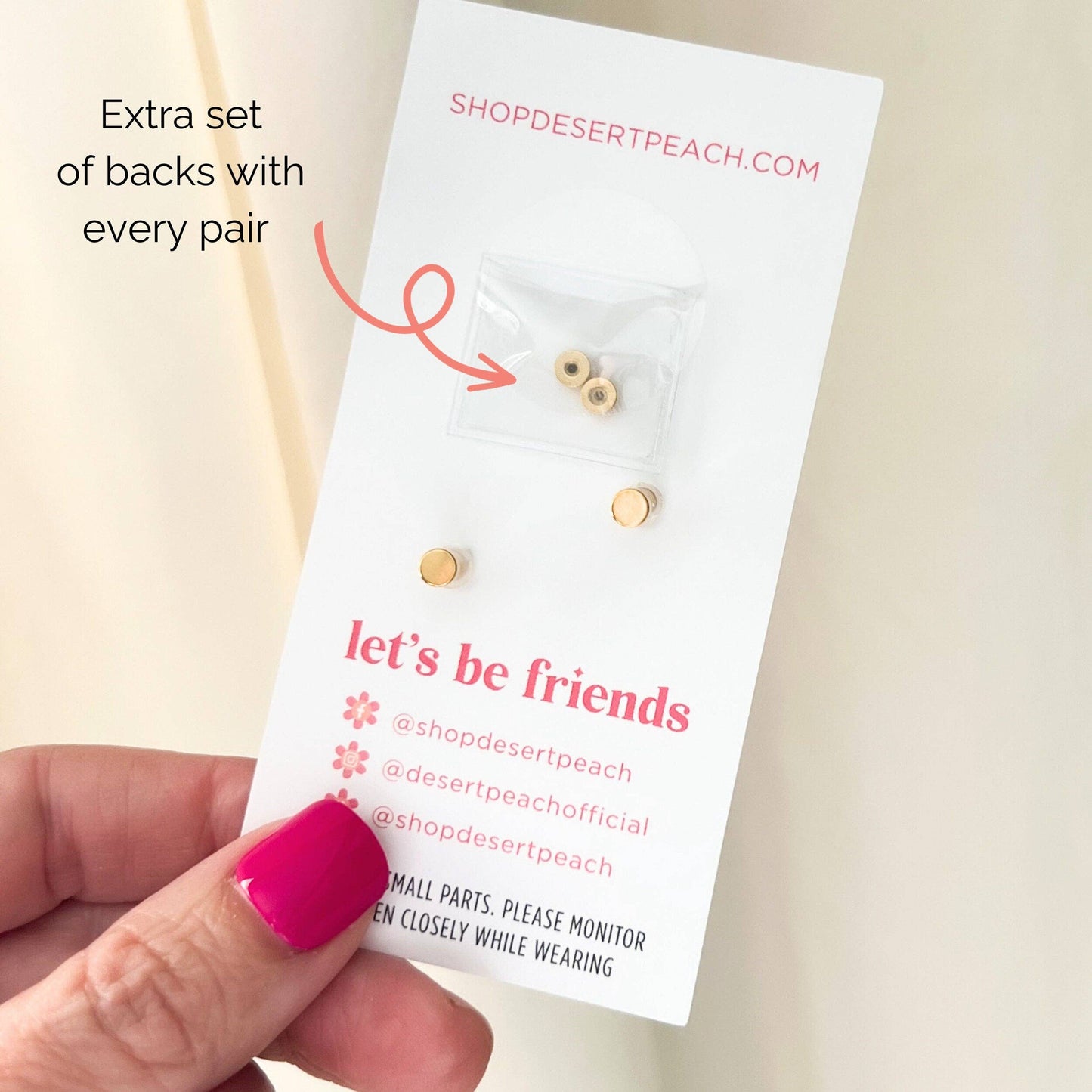 Pastel Pencil Stud Earrings