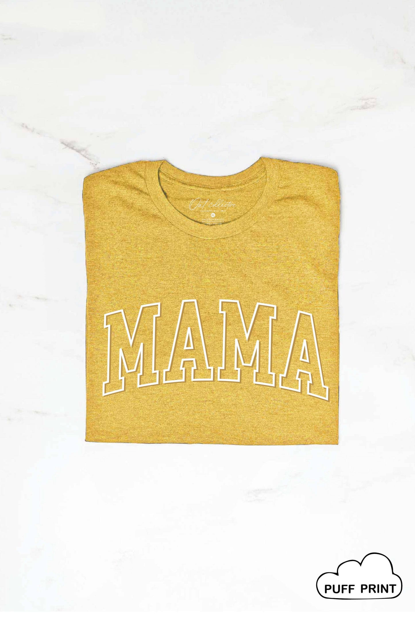 MAMA Puff Print Graphic T-Shirt
