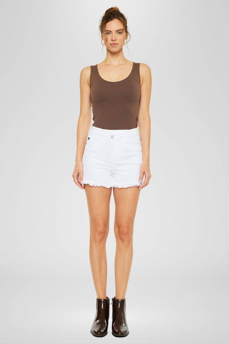 90's Crossover Shorts in White