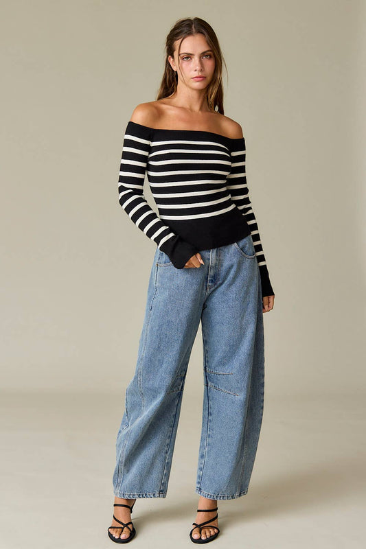 Bella Off the Shoulder Knit Top