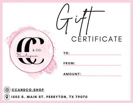 Gift Certificates