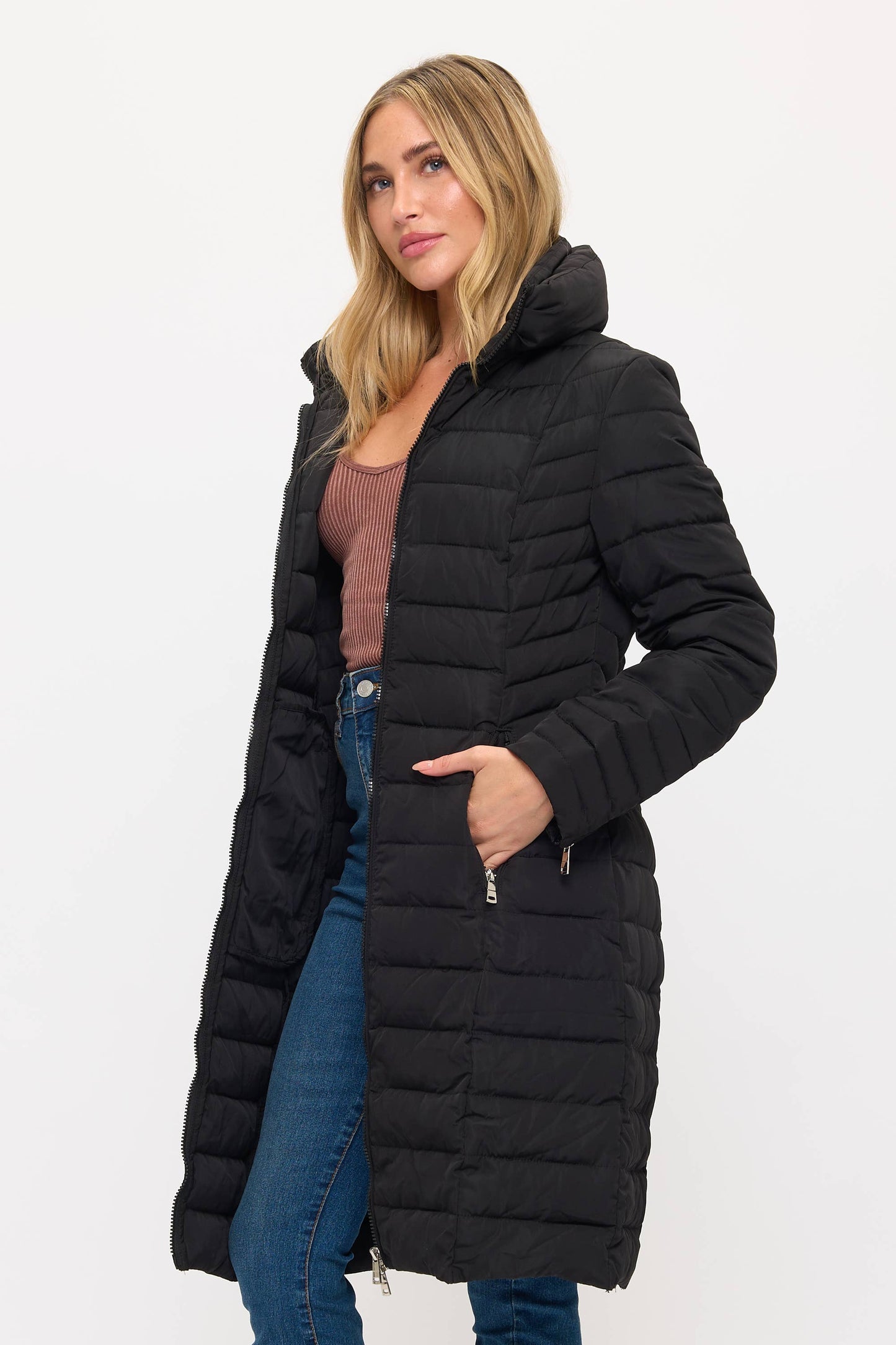 Summit Sleek Quilted Puffer Coat