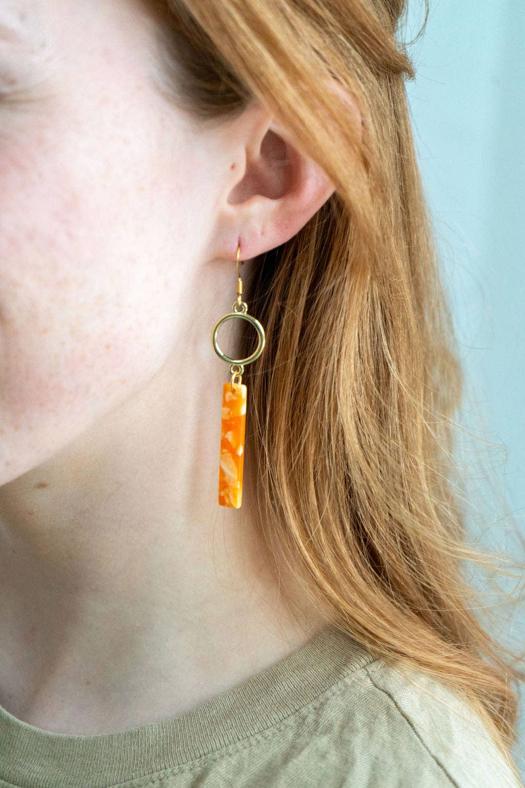 Isabella Earrings - Orange Popsicle