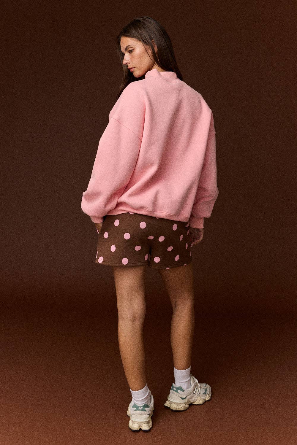 Mock Neck Oversized Sweatshirt
