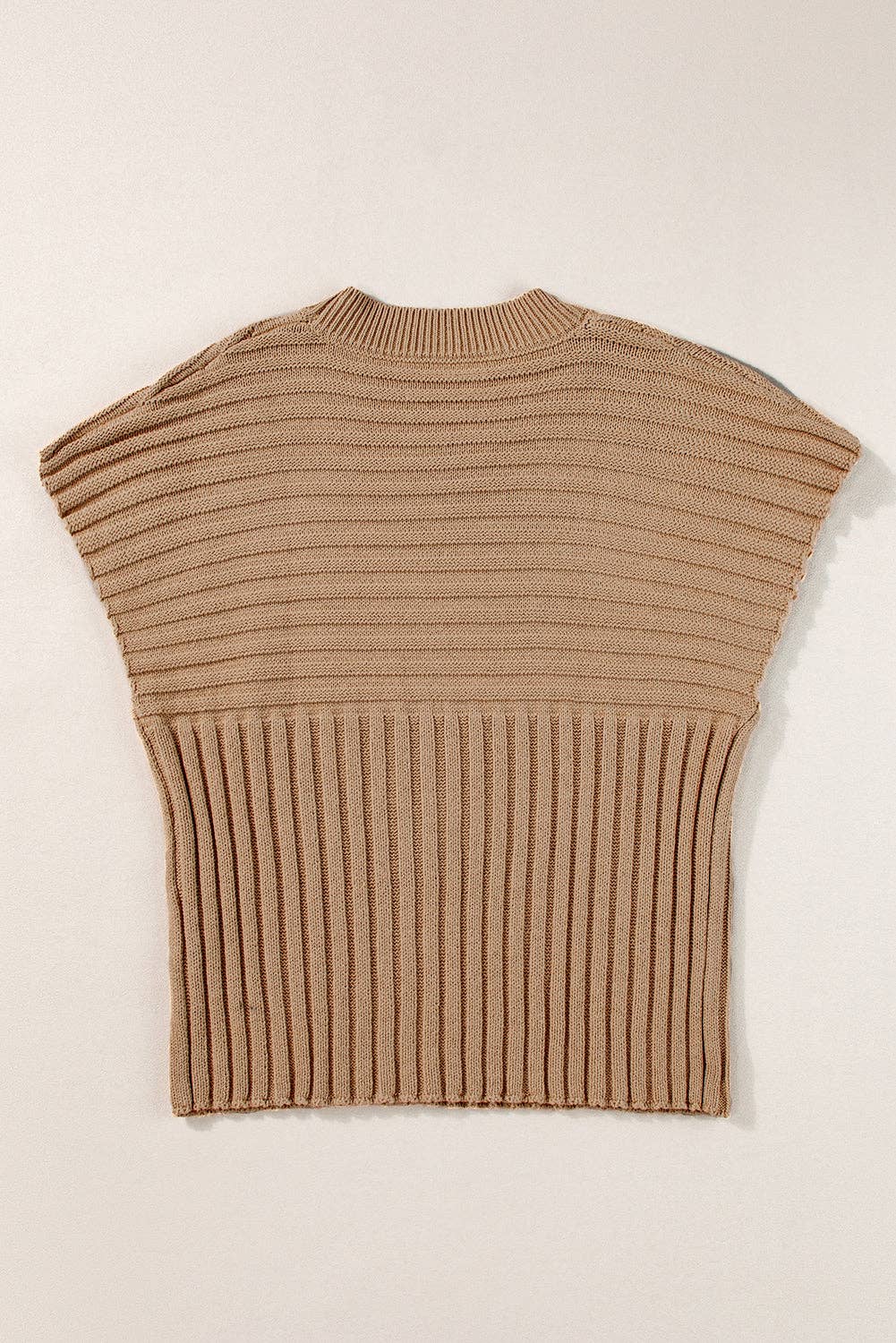 Ribbed Wide Sleeve Sweater Top