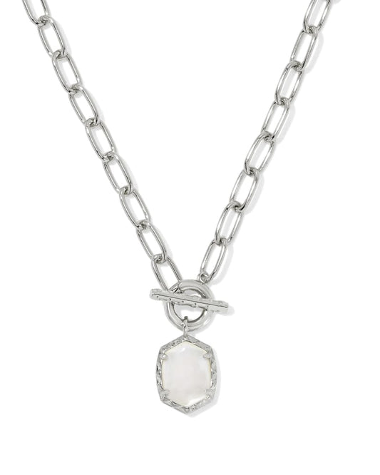 Daphne Convertible Silver Link and Chain Necklace