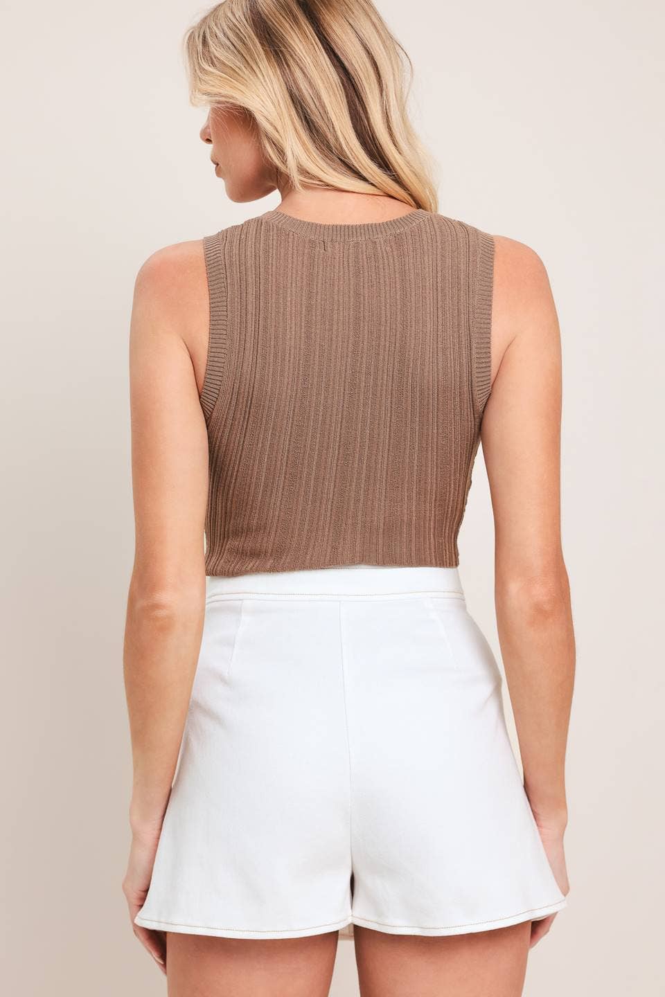 Solid Woven Skort