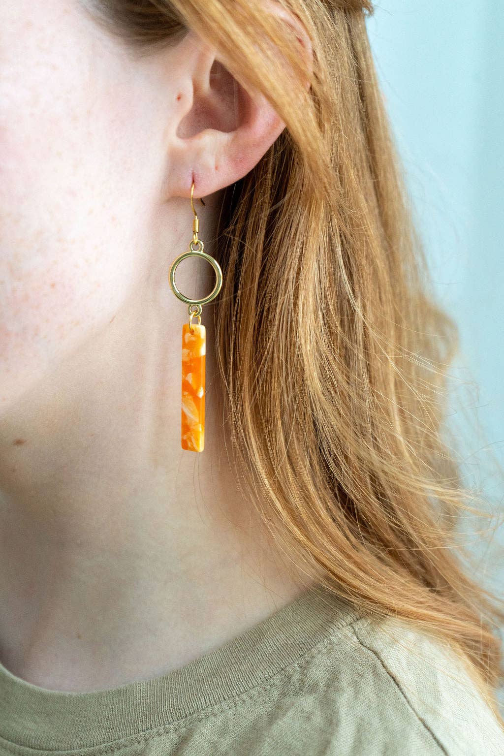 Isabella Earrings - Orange Popsicle