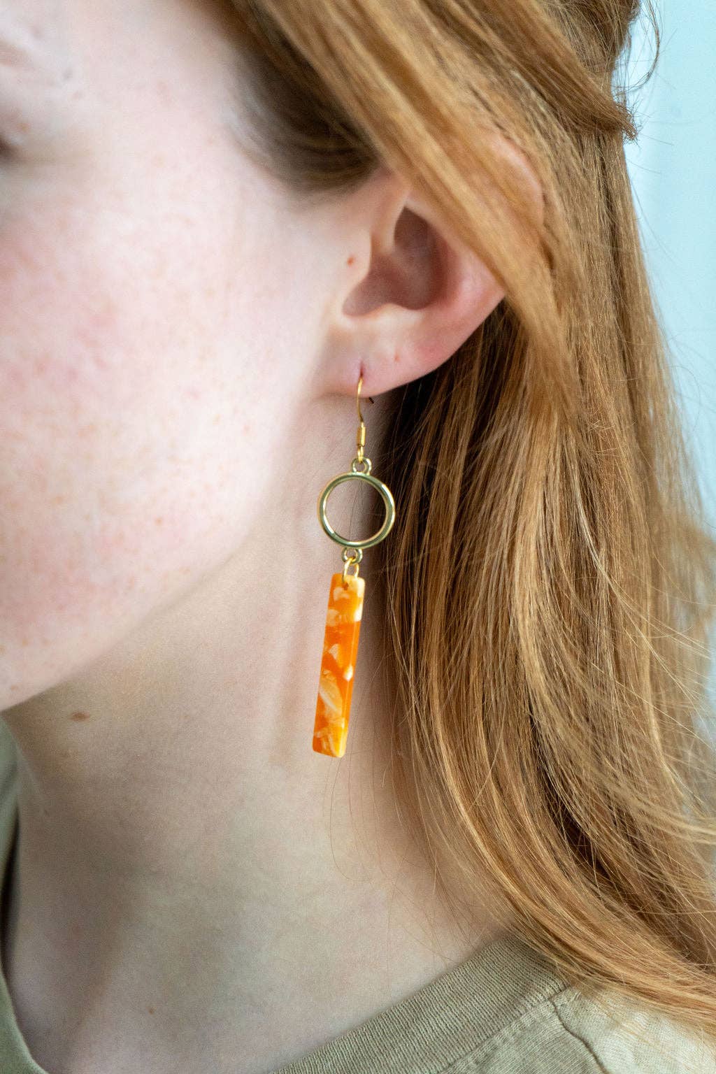 Isabella Earrings - Orange Popsicle