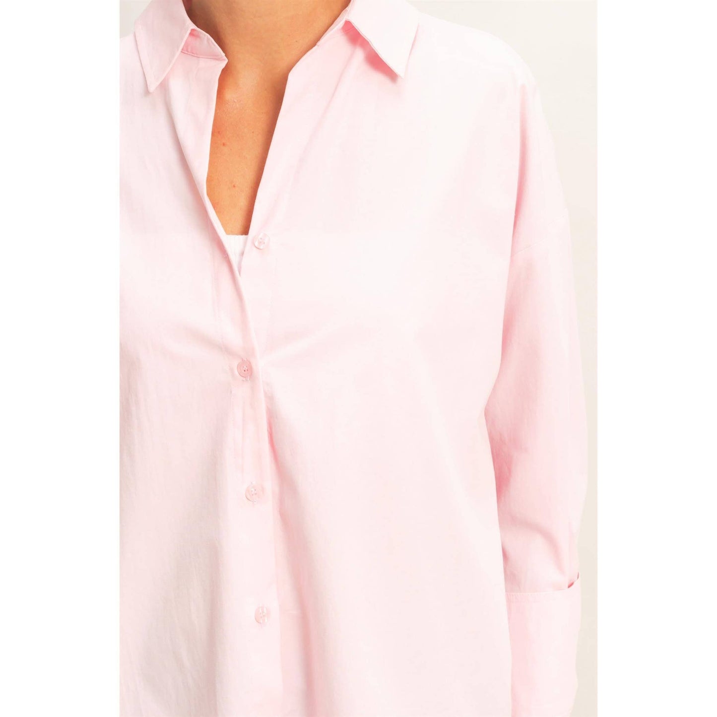 Button Up Poplin Shirt