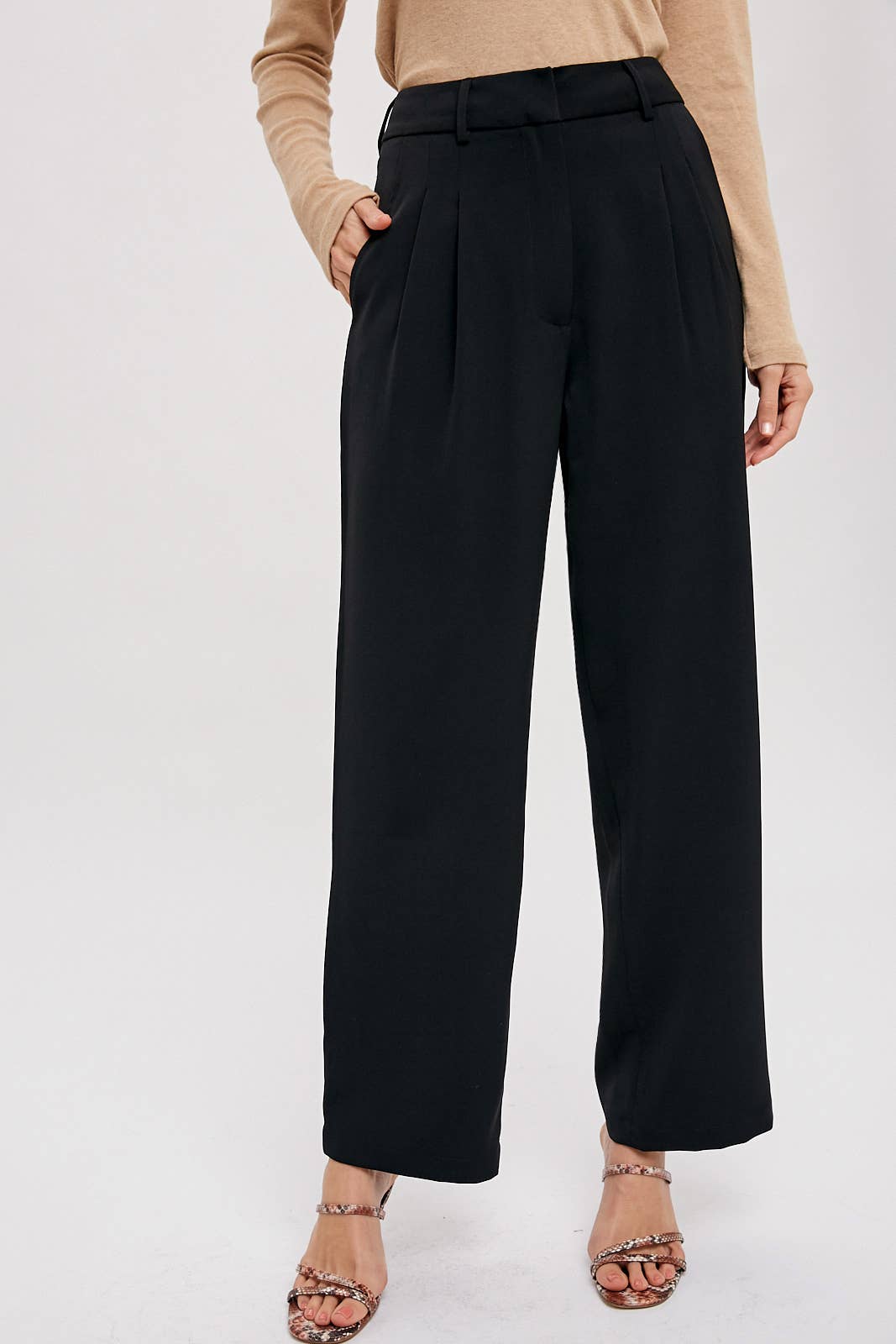Tailored High Waisted Pants