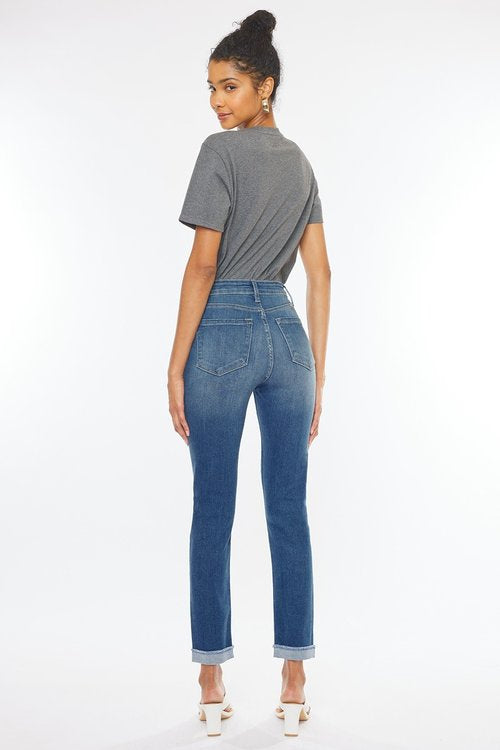 Kan Can High Rise Cigarette Fit Jeans