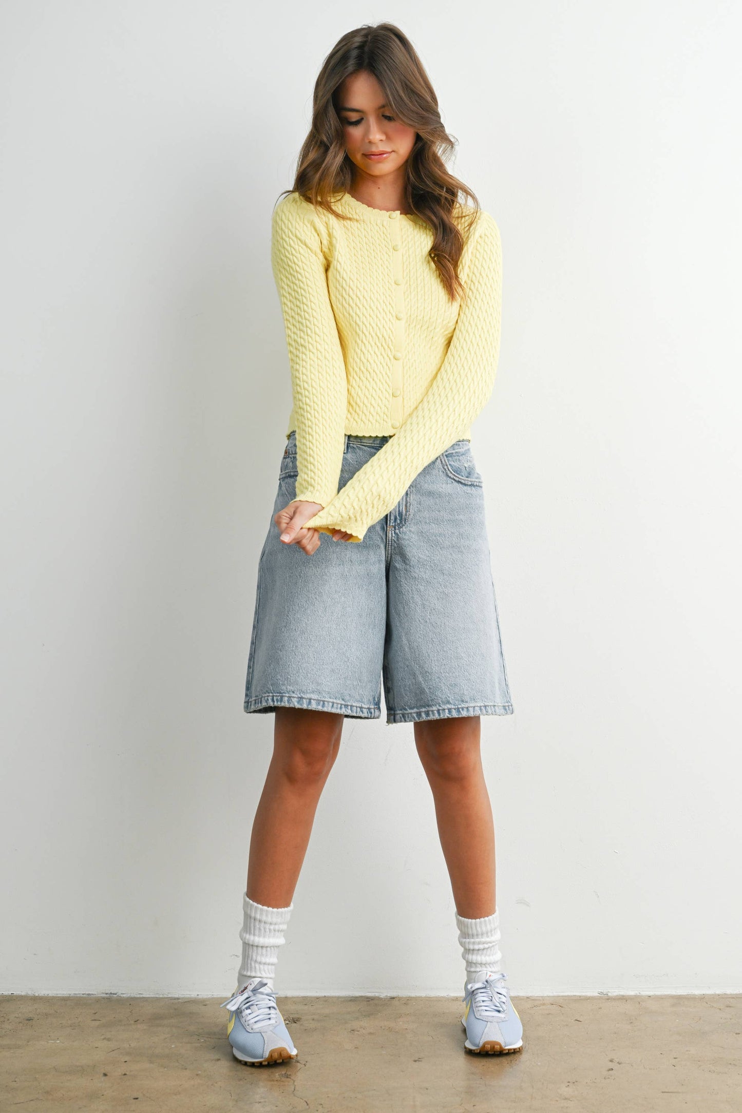 Button-Up Knit Cardigan