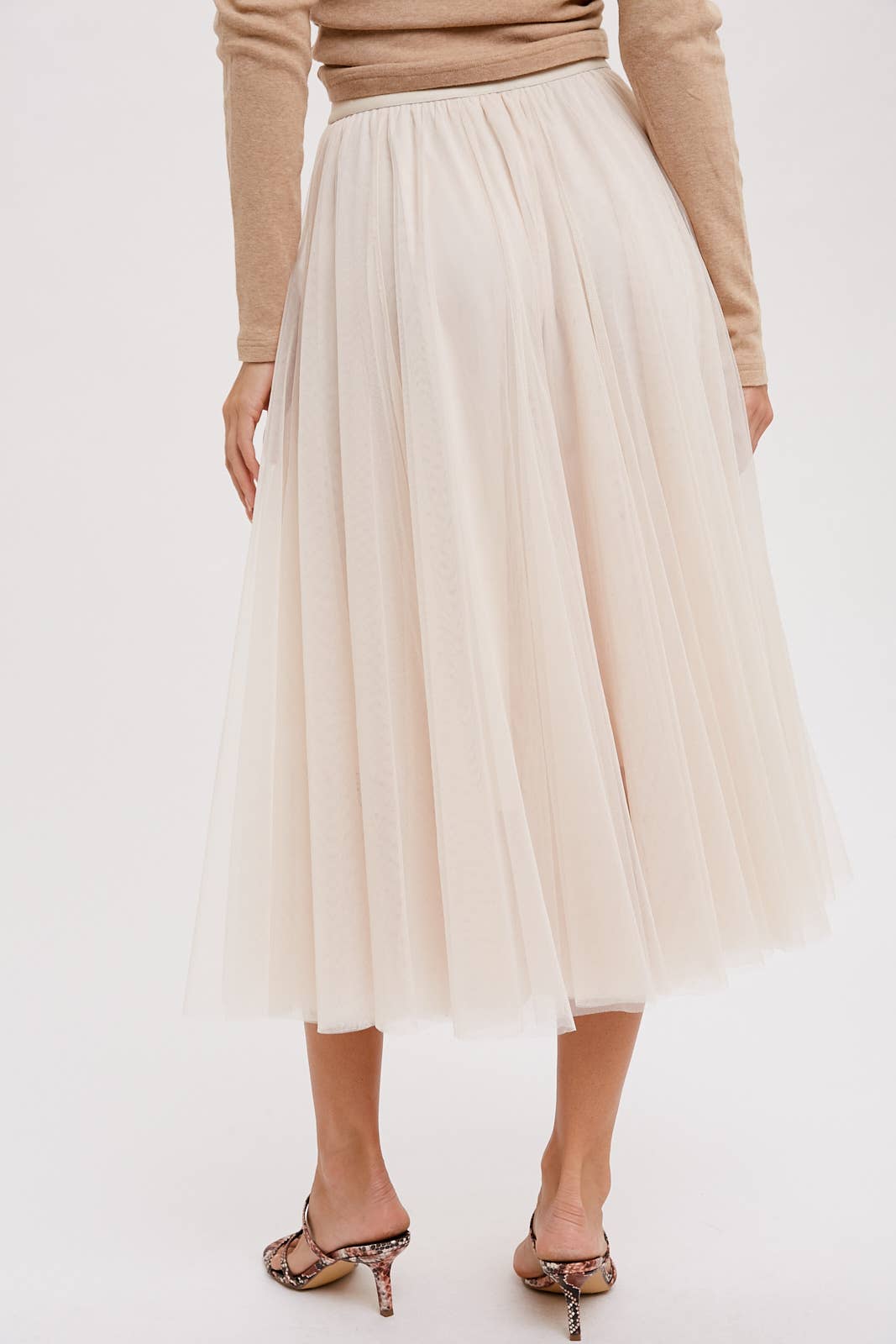 Holiday Tulle Midi Skirt