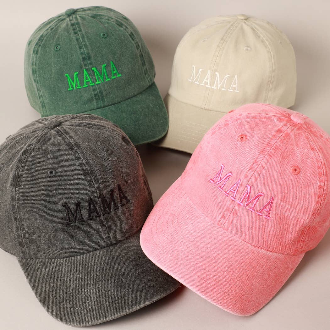 MAMA Embroidered Cotton Baseball Cap