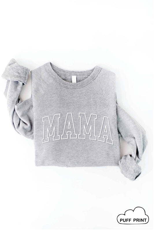 MAMA Puff print Graphic Sweatshirt
