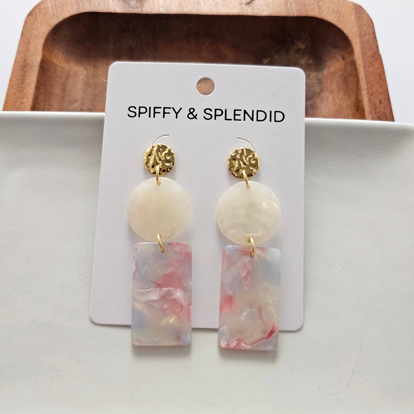 Whimsical Earrings - Iridescent Pastel