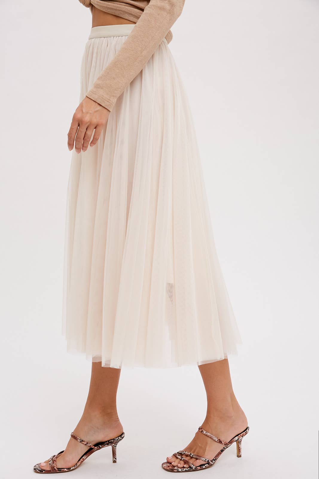 Holiday Tulle Midi Skirt