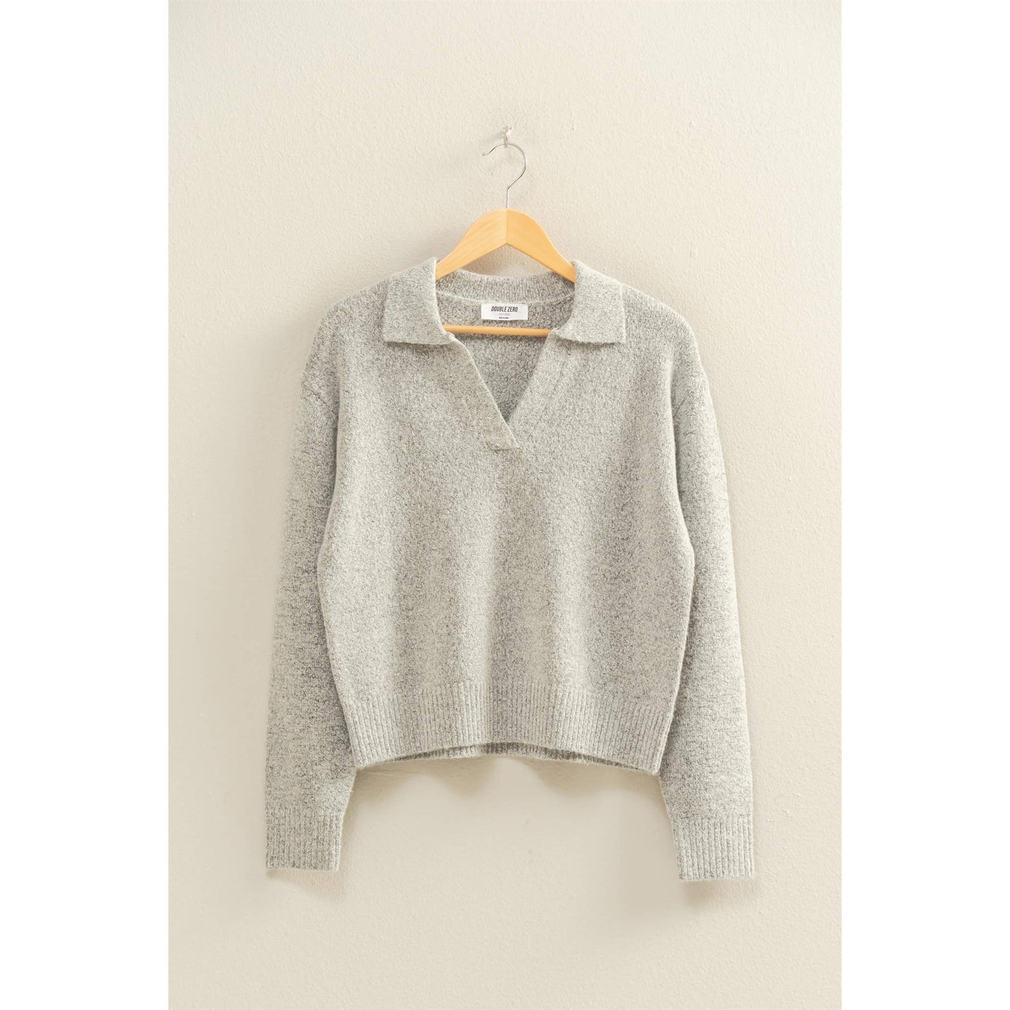 Collared V Neck Sweater