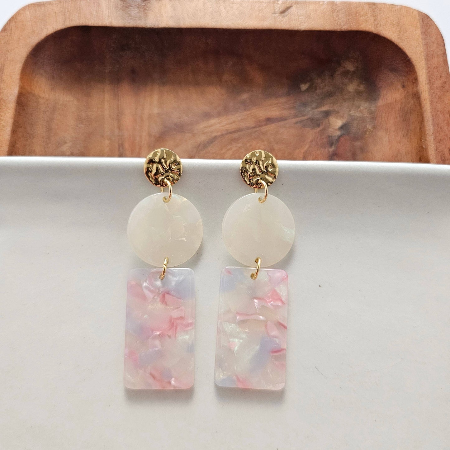 Whimsical Earrings - Iridescent Pastel