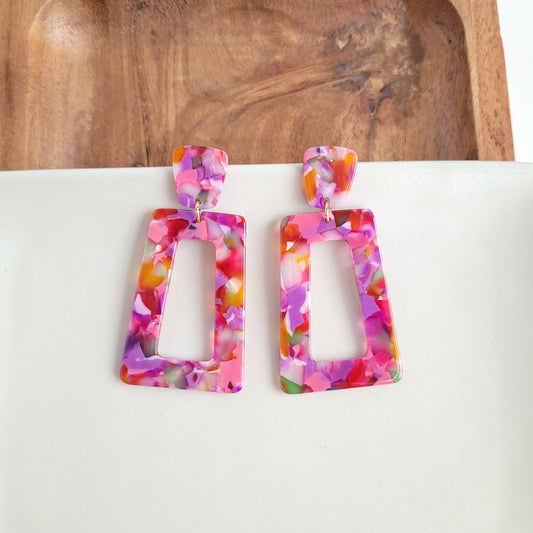 Emmy Earrings - Paradise Pink