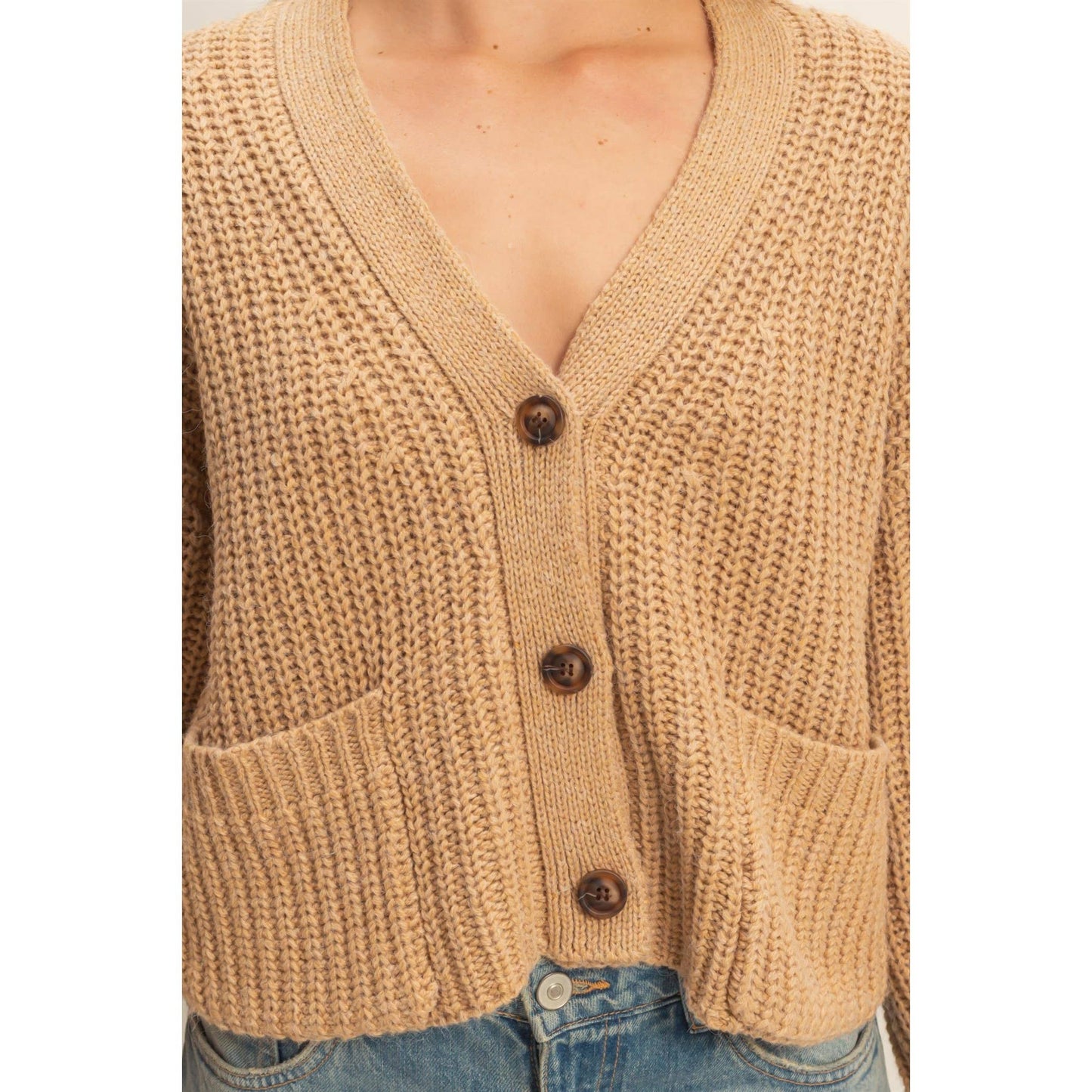 Oversized Ribbed Sweater Cardigan