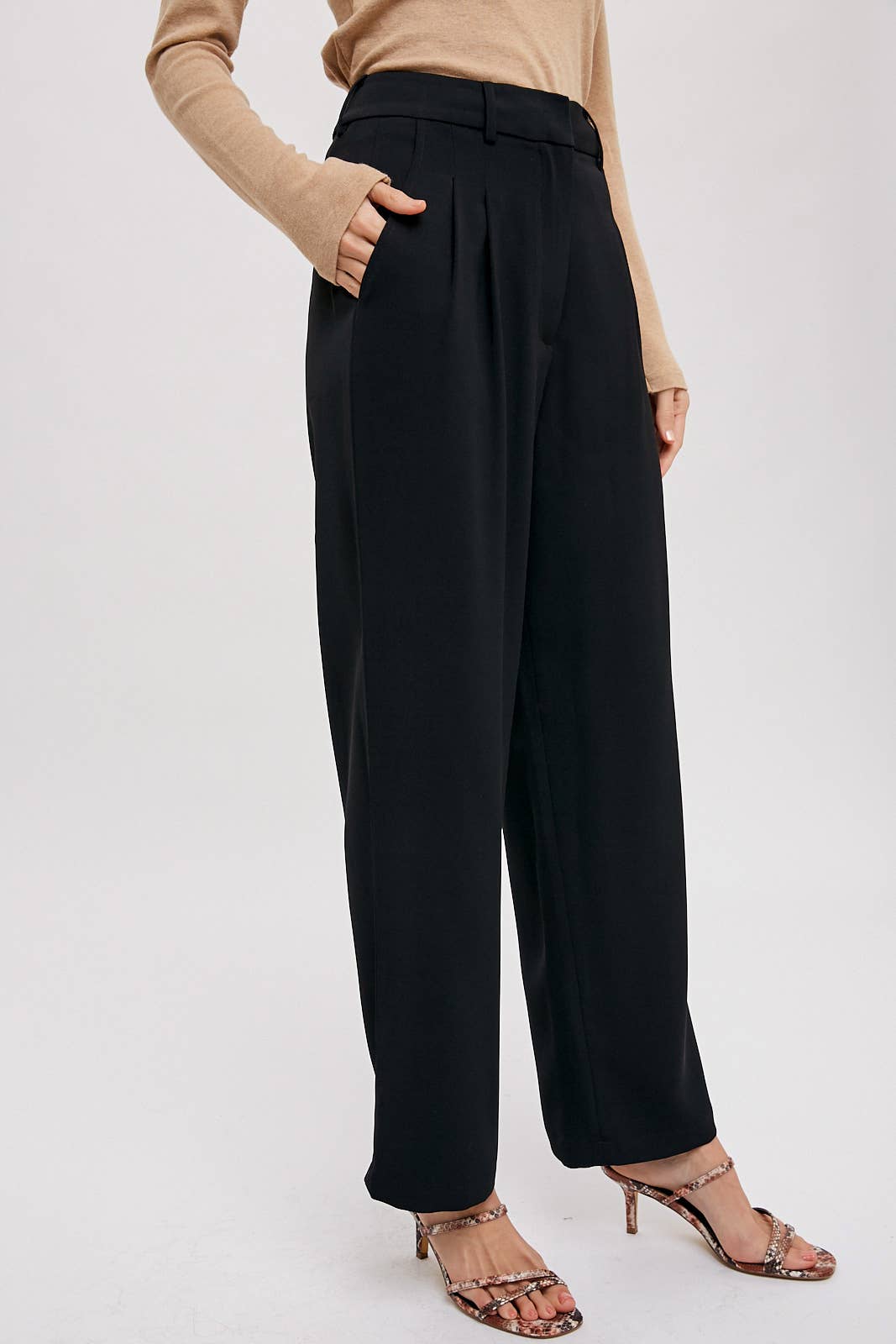Tailored High Waisted Pants